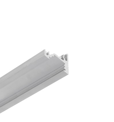2m aluprofil CORNER10 BC/UX - Ubehandlet aluminium, hjørne, LED skinne