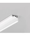 2m aluprofil CORNER10 BC/UX - Hvid lakeret, hjørne, LED skinne