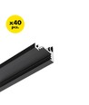 40 stk. 2m aluprofil CORNER10 BC/UX - Sort anodiseret, hjørne, LED skinne