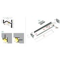 1m aluprofil CORNER10.V2 A1C/U1 - Anodiseret, hjørne, LED skinne