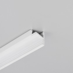 LED strip 1m aluprofil CORNER10.V2 A1C/U1 - Hvid lakeret, hjørne, LED skinne