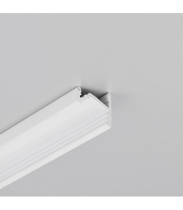 2m aluprofil CORNER10.V2 A1C/U1 - Hvid lakeret, hjørne, LED skinne 2m aluprofil CORNER10.V2 A1C/U1 - Hvid lakeret, hjørne, LED skinne