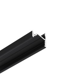 LED strip 2m aluprofil CORNER10.V2 A1C/U1 - Sort anodiseret, hjørne, LED skinne
