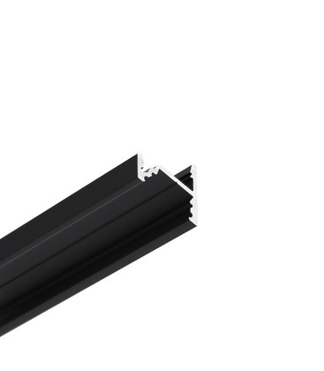 2m aluprofil CORNER10.V2 A1C/U1 - Sort anodiseret, hjørne, LED skinne 2m aluprofil CORNER10.V2 A1C/U1 - Sort anodiseret, hjørne, LED skinne