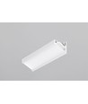 1m aluprofil CORNER12.V2 EF/U - Hvid lakeret, hjørne, LED skinne