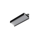 1m aluprofil CORNER12.V2 EF/U - Sort anodiseret, hjørne, LED skinne