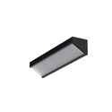 2m aluprofil CORNER12.V2 EF/U - Sort anodiseret, hjørne, LED skinne