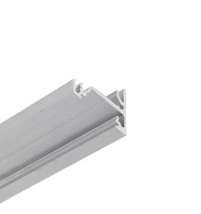 1m aluprofil CORNER14 EE7F/TY - Ubehandlet aluminium, hjørne, LED skinne