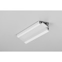 1m aluprofil CORNER14 EE7F/TY - Hvid lakeret, hjørne, LED skinne