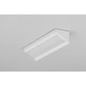 1m aluprofil CORNER14 EE7F/TY - Hvid lakeret, hjørne, LED skinne