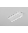 1m aluprofil CORNER14 EE7F/TY - Hvid lakeret, hjørne, LED skinne