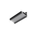 2m aluprofil CORNER14 EE7F/TY - Sort anodiseret, hjørne, LED skinne