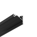 2m aluprofil CORNER16.V2 AC-6/TY - Sort anodiseret, hjørne, LED skinne