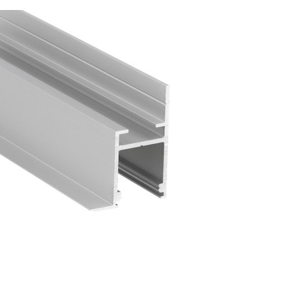 1m aluprofil FRAME14 BC/Q - Anodiseret, indspartling, LED skinne