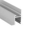 1m aluprofil FRAME14 BC/Q - Anodiseret, indspartling, LED skinne