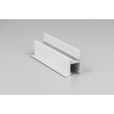 1m aluprofil FRAME14 BC/Q - Hvid lakeret, indspartling, LED skinne