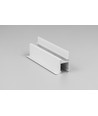1m aluprofil FRAME14 BC/Q - Hvid lakeret, indspartling, LED skinne