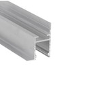 2m aluprofil FRAME14 BC/Q - Ubehandlet aluminium, indspartling, LED skinne