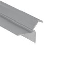 1m aluprofil GLOW12 DOWN A1C - Ubehandlet aluminium, indspartling, LED skinne