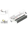 1m aluprofil GLOW12 UP A1C - Anodiseret, indspartling, LED skinne