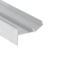 2m aluprofil GLOW12 UP A1C - Ubehandlet aluminium, indspartling, LED skinne
