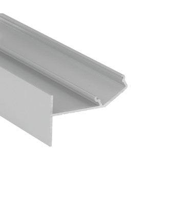 2m aluprofil GLOW12 UP A1C - Anodiseret, indspartling, LED skinne
