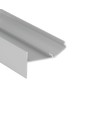 2m aluprofil GLOW12 UP A1C - Anodiseret, indspartling, LED skinne