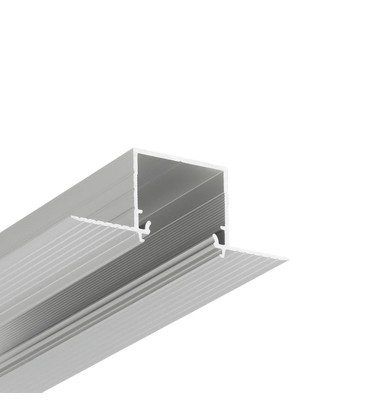2m aluprofil LINEA-IN20 TRIMLESS EE7F - Anodiseret, indspartling, LED skinne