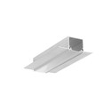 2m aluprofil LINEA-IN20 TRIMLESS EE7F - Ubehandlet aluminium, indspartling, LED skinne