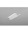 2m aluprofil PLANE14 IN BC3 - Hvid lakeret, indspartling, LED skinne