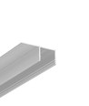 2m aluprofil PLANE14 SIDE BC3 - Ubehandlet aluminium, indspartling, LED skinne