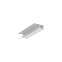 2m aluprofil PLANE14 SIDE BC3 - Ubehandlet aluminium, indspartling, LED skinne