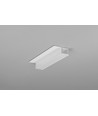 2m aluprofil PLANE14 SIDE BC3 - Hvid lakeret, indspartling, LED skinne