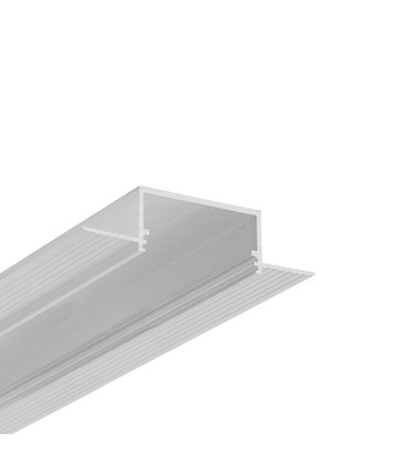 2m aluprofil VARIO30-04 ACDE-9 - Ubehandlet aluminium, indspartling, LED skinne