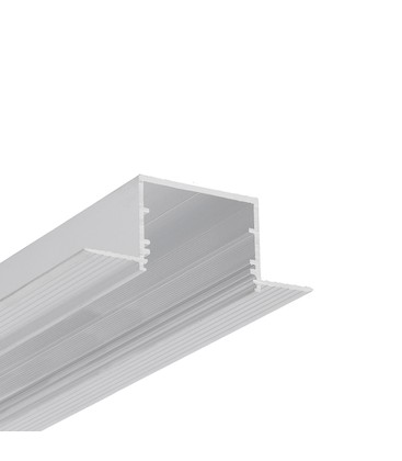 1m aluprofil VARIO30-05 ACDE-9 - Ubehandlet aluminium, indspartling, LED skinne