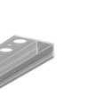 2m aluprofil UNI-TILE12 180DEG C PLUS - Anodiseret, fliser/klinker-profil, LED skinne