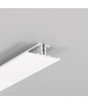 2m aluprofil BACK10 A/UX - Hvid lakeret