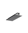 2m aluprofil BACK10 A/UX - Sort lakeret