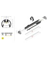 2m aluprofil PEN12 CJ - Sort lakeret