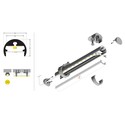 2m aluprofil PEN8 I - Anodiseret