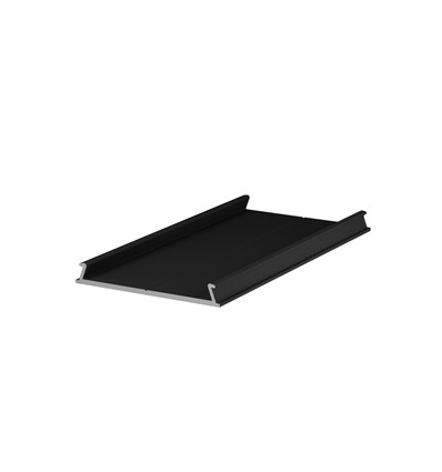 1m monteringsprofil C10 - Sort lakeret