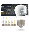 10 stk E27 2W LED pære - ST14, COB filament, klart glas
