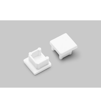 1 stk. Endestykke SMART10 - Hvid