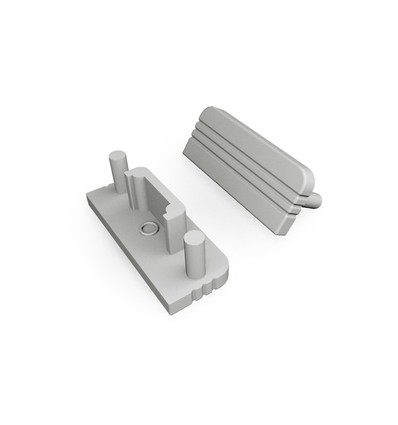 1 stk. Endestykke SURFACE10 GEN2 - Grå