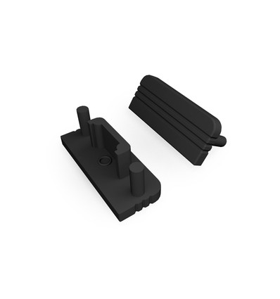 1 stk. Endestykke SURFACE10 GEN2 - Sort