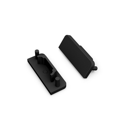 1 stk. Endestykke SURFACE14 GEN2 - Sort