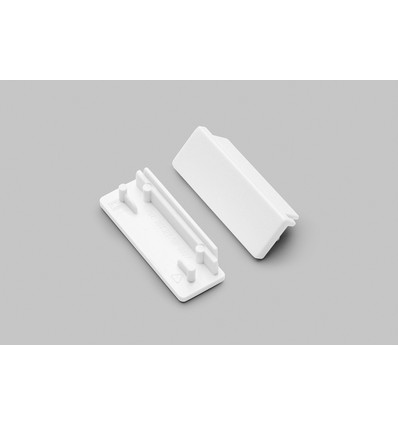 1 stk. Endestykke WIDE24 - Hvid