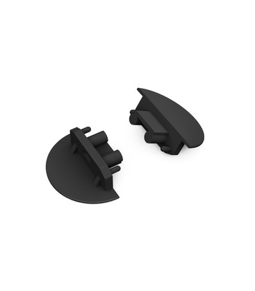 Endestykke GROOVE10 GEN2 - Med hul, sort