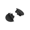 Endestykke GROOVE10 GEN2 - Med hul, sort