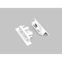 Endestykke GROOVE10 GEN2 SQ - Med hul, hvid